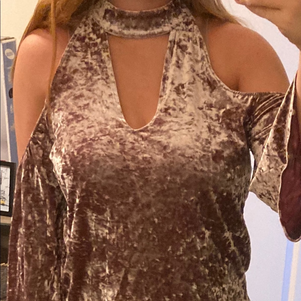 American Eagle Velvet Top